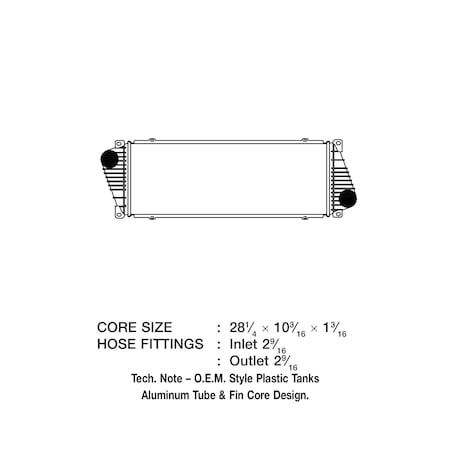 Csf Radiators 27L DIESEL DODGE SPRINTERW/ FEDEMISSIONS 6065